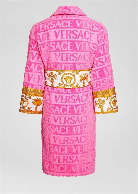 versace pajam top|Versace robe women's pink.